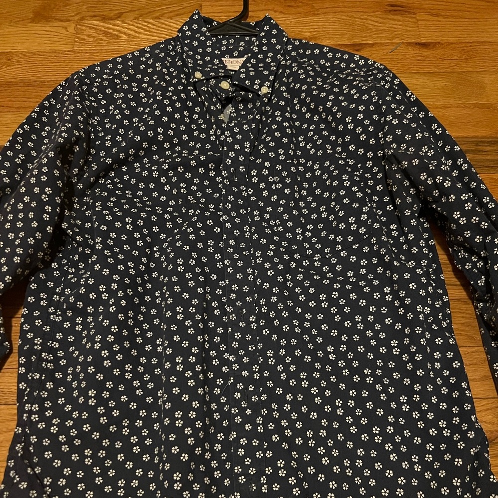 “Flower” print button down - Picture 3 of 3